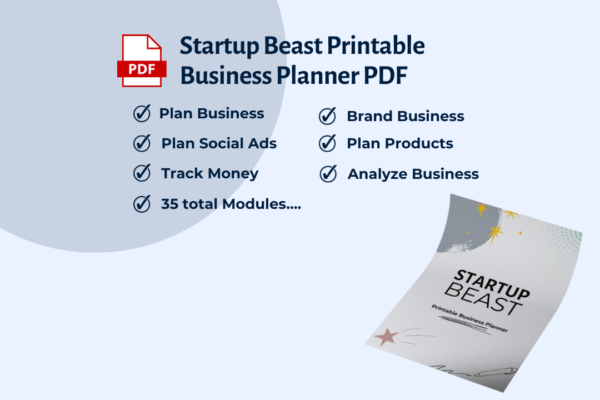 Printable Startup Planner