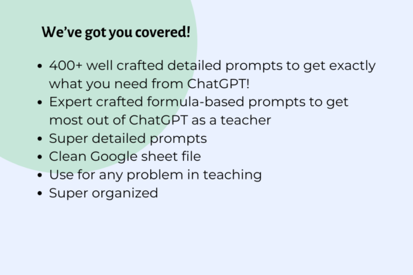 500+ ChatGPT Prompts for teachers - Image 2